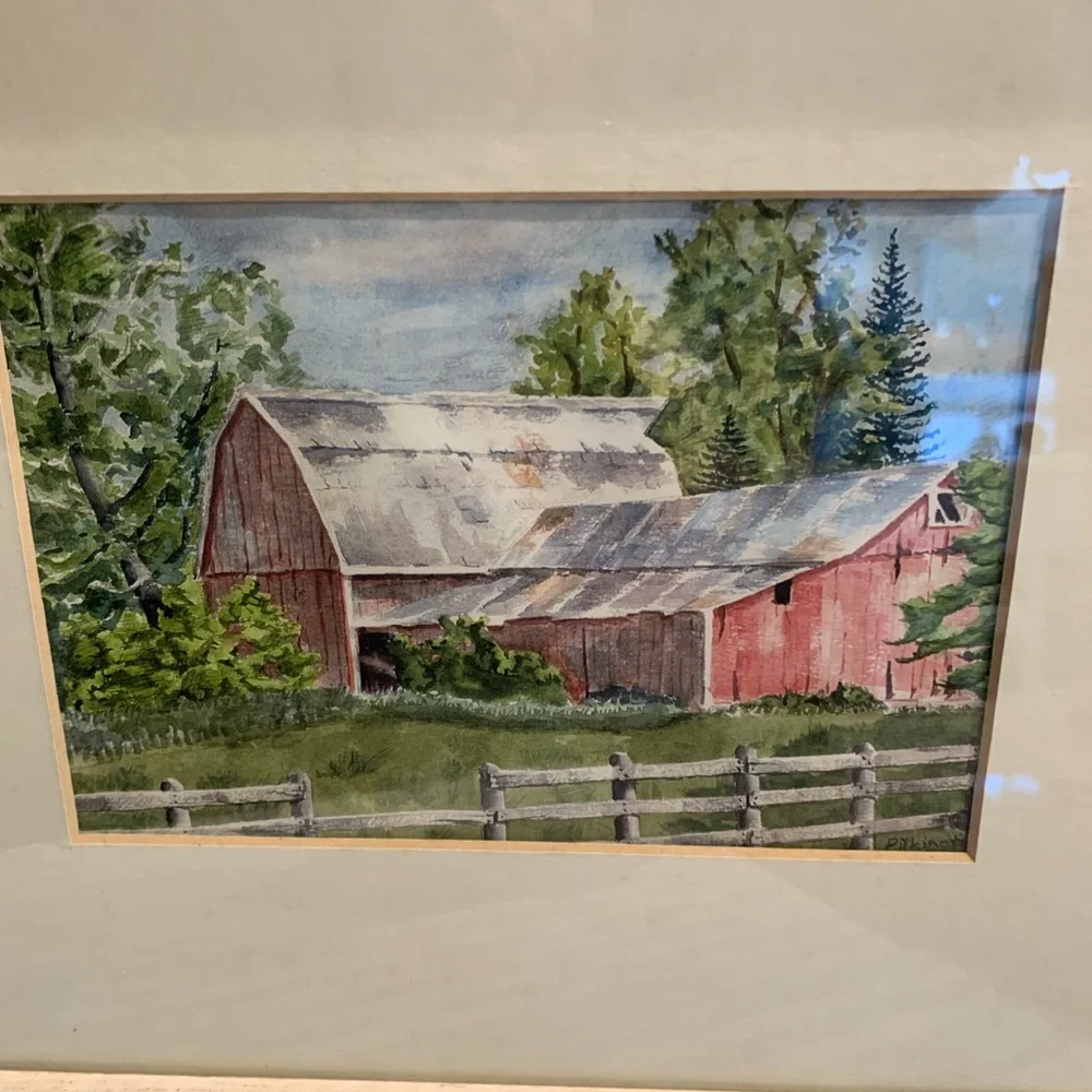 Vintage Picture Frame Tray with Handles